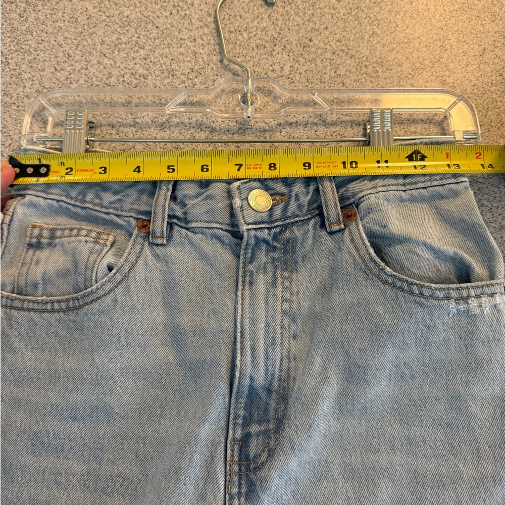 Zara distressed Straight Jeans Wide leg size 4 - Picture 10 of 10